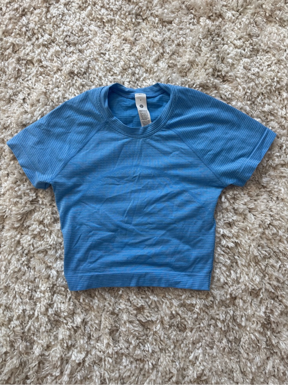 Lululemon Swiftly Tech Cropped Short Sleeve Shirt